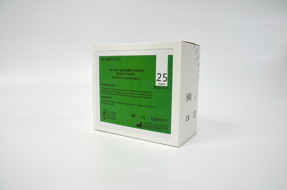 ความแม่นยำ 95% ชุดทดสอบ IgG IgM แอนติบอดี 30ul สำหรับการติดเชื้อไวรัสไข้เลือดออก