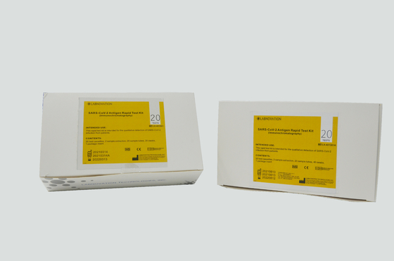 20PCS SARS-CoV-2 Ag อุปกรณ์ทดสอบอย่างรวดเร็ว 15 Min Nasal Swab Test Kit