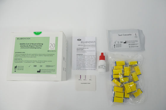ชุดทดสอบแอนติบอดี Neutralizing ระดับมืออาชีพ 20uL เลือดครบส่วน 10uL Serum Plasma