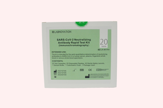 One Step Covid Neutralizing Antibody Test Kit Lateral Flow Immunoassay ตั้งใจไว้