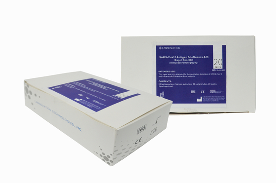 ชุดทดสอบอย่างรวดเร็วของ Antigen และ Influenza A/B 90% Sensitivity Rapid Test Kit