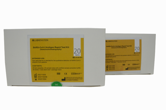 COVID-19 Antigen Rapid Test Kit อุปกรณ์ทดสอบอย่างรวดเร็วของ Antigen สเปคสูง