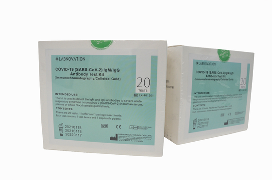 CoV-19 IgG/IgM Antibody Rapid Test Kit ความจำเพาะ 90% สำหรับสถานกักกัน