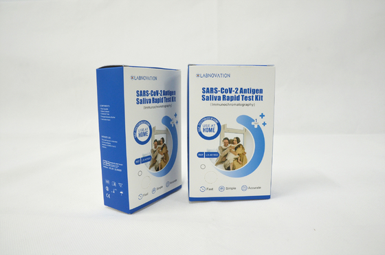 Labnovation SARS CoV 2 ชุดทดสอบน้ำลายด้วยตัวเอง Antigen Self Test Single Packing