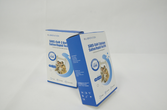ชุดทดสอบตัวเองด้วยน้ำลายอย่างรวดเร็ว SARS-CoV-2 Antigen Test ISO13485 Certificated