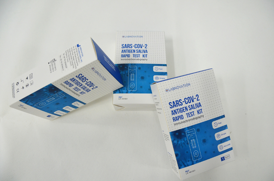 OEM Covenient Single Pack ชุดทดสอบแอนติเจนน้ำลาย 10-15 นาที