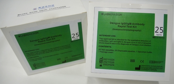 95% Professional Dengue IgG IgM Rapid Test Kits 25 การทดสอบ