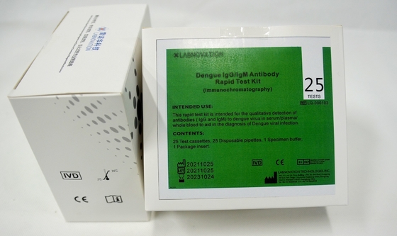 OEM ODM IVD 25 การทดสอบ Dengue IgG IgM Rapid Test Kits