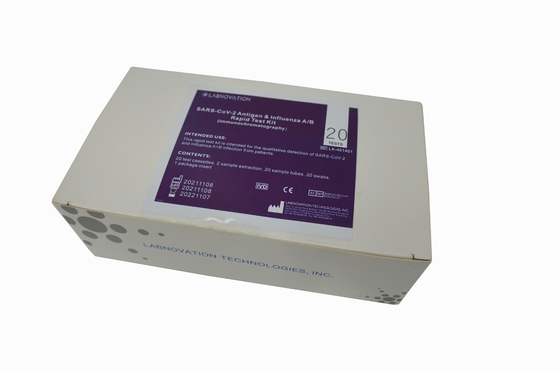 ISO 13485 Professional Influenza AB ชุดทดสอบ Flu Swab Antigen Kit