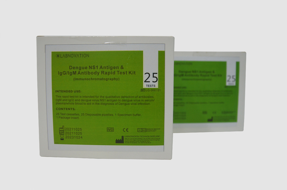 IgG IgM Antibody Dengue Combo ชุดทดสอบอย่างรวดเร็ว Cassette NS1 Antigen Test Kit