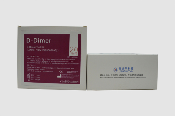 ชุดทดสอบ Dimer Flow Immunoassay D-Dimer Vitro Quantitative Determination