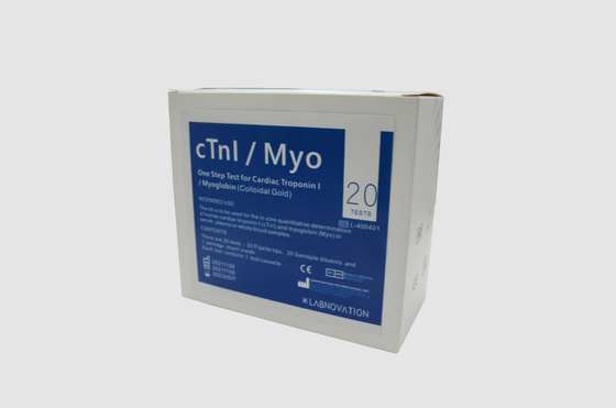 Custom Serum Plasma CTnI Myo POCT ชุดทดสอบ 10 การทดสอบถึง 50 การทดสอบ