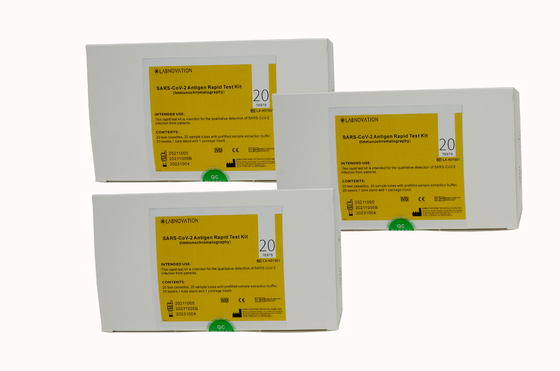 ชุดทดสอบ Rapid Antigen ที่ผ่านการรับรองจาก CE Oropharyngeal / Nasopharyngeal Swab สำหรับ SAR-CoV-2