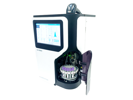 เครื่องวิเคราะห์ HbA1c LD-560 Labnovation เครื่องวิเคราะห์อัตโนมัติเต็มรูปแบบล่าสุด วิธี HPLC IFCC&amp;NGSP เครื่องวิเคราะห์ HbA1c ที่ผ่านการรับรอง