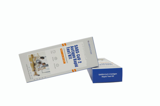 ISO9001 Plastic Sars Cov 2 Antigen Rapid Test Kit ผลลัพธ์ใน 15 นาที Labnovation Test