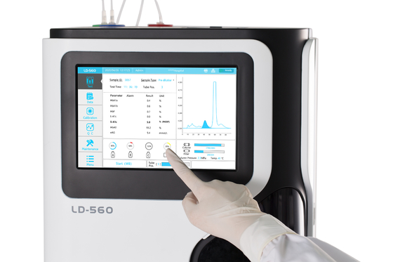 LD-560 HbA1c Rapid Test Analyzer ความจุขนาดใหญ่เครื่องวิเคราะห์ HbA1c อัตโนมัติเต็มรูปแบบ