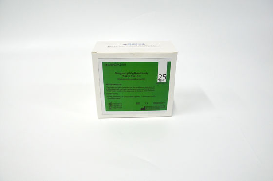 ความแม่นยำ 95 เปอร์เซ็นต์ Dengue IgG IgM Rapid Test Kits อิมมูโนโครมาโตกราฟี