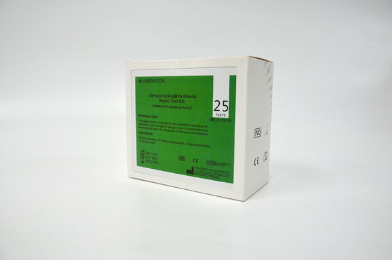 ความแม่นยำ 95 เปอร์เซ็นต์ Dengue IgG IgM Rapid Test Kits อิมมูโนโครมาโตกราฟี