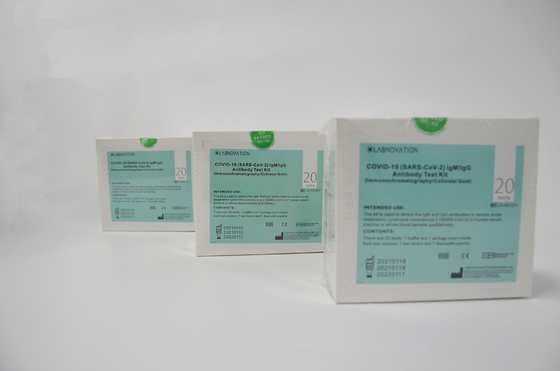 ชุดทดสอบตนเองแอนติบอดี OEM กลุ่มอาการทางเดินหายใจเฉียบพลันรุนแรง Coronavirus 2 ชุดทดสอบ