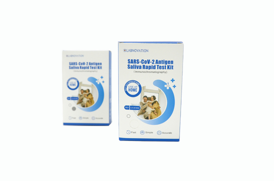 ชุดทดสอบหน้าแรกของ Antigen Saliva ความไวสูง 15 นาทีสำหรับ SARS CoV 2 Rapid Test