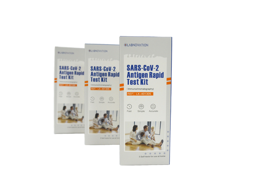 ความแม่นยำ 99.30% SARS-CoV-2 Antigen Home ชุดทดสอบ 79*37*200MM