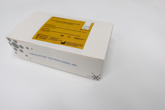20PCS SARS-CoV-2 Ag อุปกรณ์ทดสอบอย่างรวดเร็ว 15 Min Nasal Swab Test Kit