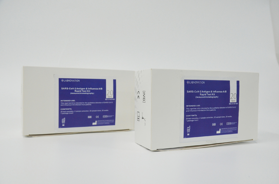 ชุดทดสอบไข้หวัดใหญ่ขาว AB ความแม่นยำสูง Immunochromatography