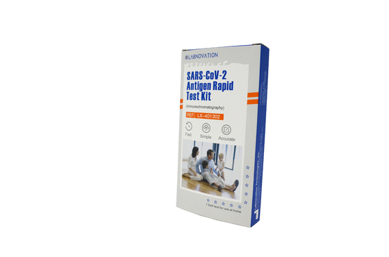 CE MSDS Nasopharyngeal Sample Antigen Self Test Kit ความแม่นยำ 99.17%