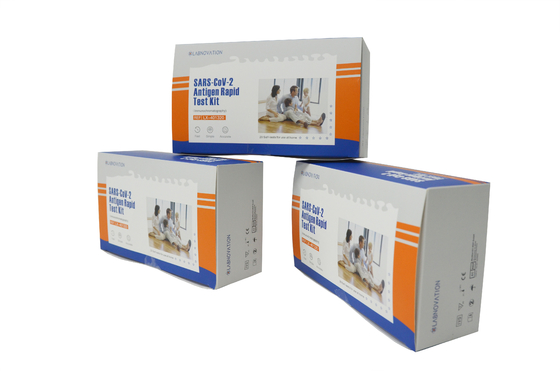 CE MSDS SARS-CoV-2 Antigen Self Test Kit 100.00% ความจำเพาะ