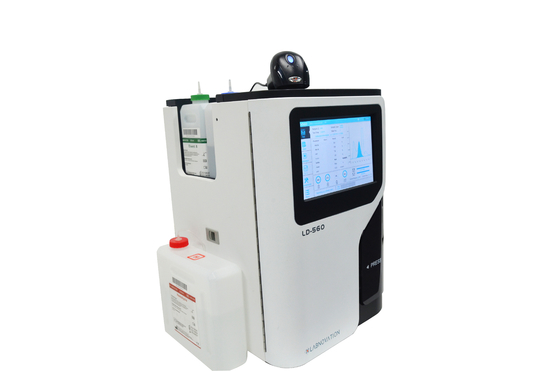 LD-560 เครื่องวิเคราะห์การทดสอบ HbA1c อัตโนมัติเต็มรูปแบบ IVD เครื่องวิเคราะห์รีเอเจนต์ Hba1c Machine