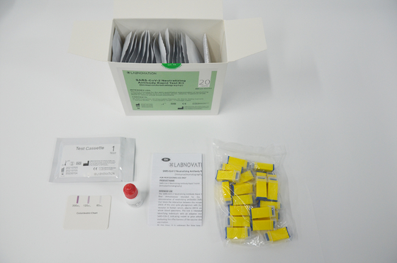 IVD Neutralizing Antibody Rapid Detection Kit ชุดทดสอบการไหลด้านข้างสำหรับการเดินทาง