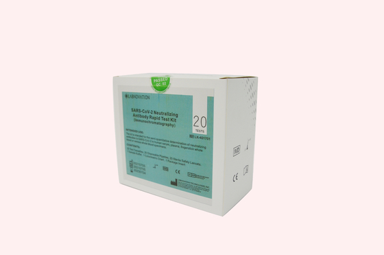 IVD Neutralizing Antibody Rapid Detection Kit ชุดทดสอบการไหลด้านข้างสำหรับการเดินทาง
