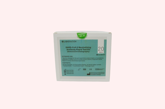ชุดทดสอบแอนติบอดี Neutralizing Antibody ของ COVID-19 20PCS สำหรับการใช้งานระดับมืออาชีพ