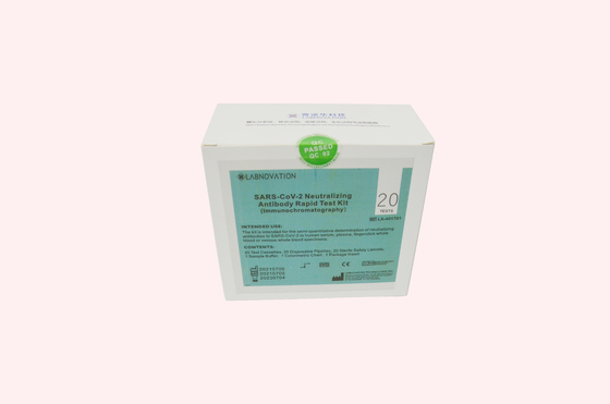 ชุดทดสอบแอนติบอดี Neutralizing Antibody ของ COVID-19 20PCS สำหรับการใช้งานระดับมืออาชีพ