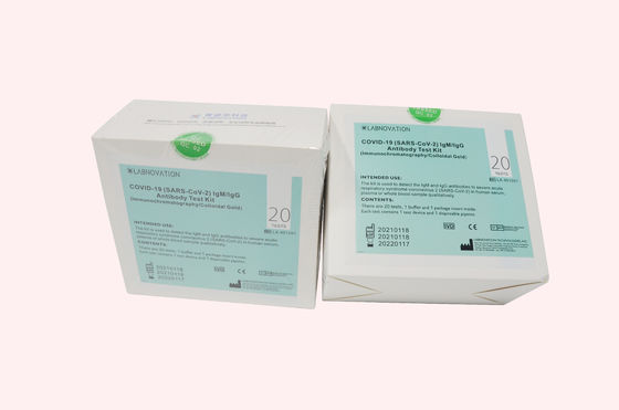 IVD Cassette CoV-19 IgG IgM ชุดทดสอบแอนติบอดี 2C ถึง 30C อุณหภูมิในการจัดเก็บ