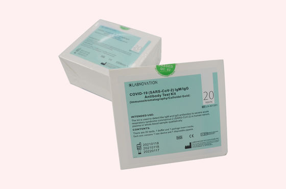 IVD Cassette CoV-19 IgG IgM ชุดทดสอบแอนติบอดี 2C ถึง 30C อุณหภูมิในการจัดเก็บ