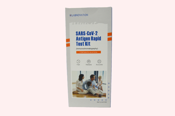 ชุดทดสอบอย่างรวดเร็วของ CoV-19 Antigen ปลอดภัยเชื่อถือได้ 15 Min Antigen Self Test Kit 5PCS Self Testing