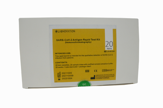 One Step Antigen Rapid Test Kit Nasal Swab ใบรับรอง CE สำหรับ SARS-CoV-2