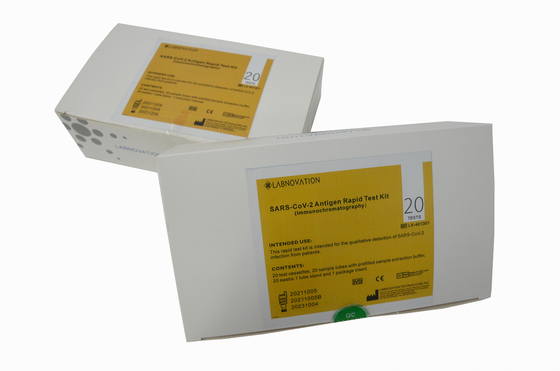 การทดสอบแอนติเจน SARS-CoV-2 Antigen Rapid Test Kit ISO13485 MSDS ใน 10-15 นาที