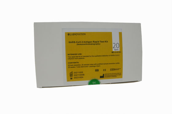 ชุดทดสอบ Rapid Antigen ชุดทดสอบ Antigen อย่างรวดเร็วของ CoV-19 ชุดทดสอบ 20 ชุดใช้งานง่ายอย่างมืออาชีพ