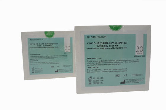 ชุดทดสอบแอนติบอดีอย่างรวดเร็ว การตรวจจับเชิงคุณภาพ ISO9001 ชุดทดสอบ IgG IgM อย่างรวดเร็ว แอนติบอดี