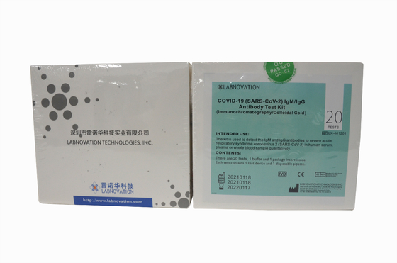 CoV-19 IgG/IgM Antibody Rapid Test Kit ความจำเพาะ 90% สำหรับสถานกักกัน