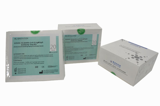 ชุดทดสอบแอนติบอดี Rtk แบบมืออาชีพ 20 แบบใช้แล้วทิ้ง IgG / IgM