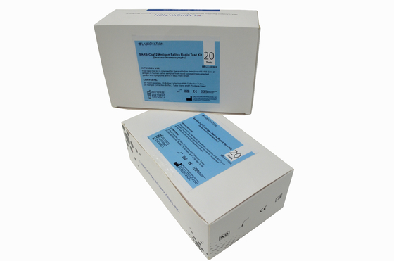 CE MSDS Rapid Antigen Test Kit ชุดทดสอบน้ำลาย RTK 99% ความจำเพาะ