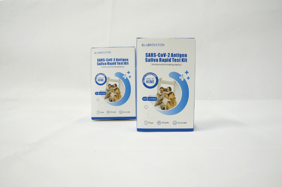 Labnovation SARS CoV 2 ชุดทดสอบน้ำลายด้วยตัวเอง Antigen Self Test Single Packing