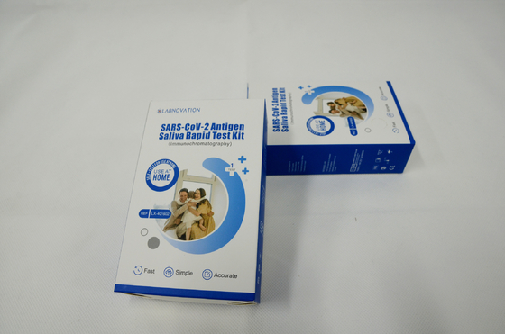 ชุดทดสอบตัวเองด้วยน้ำลายอย่างรวดเร็ว SARS-CoV-2 Antigen Test ISO13485 Certificated