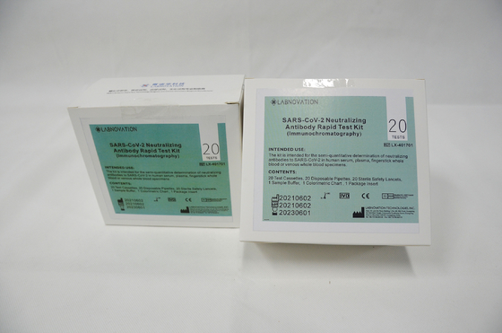 CE 98.00% ชุดทดสอบแอนติบอดีเป็นกลางสำหรับการทดสอบอย่างมืออาชีพ