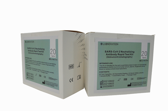 CoV-19 ชุดทดสอบแอนติบอดีทำให้เป็นกลางในขั้นตอนเดียว ISO9001