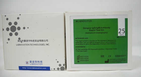 OEM ODM IVD 25 การทดสอบ Dengue IgG IgM Rapid Test Kits