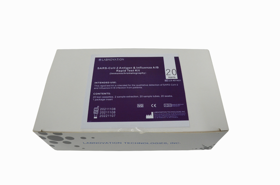 ISO13485 NS NP OP ชุดทดสอบไข้หวัดใหญ่ AB 90% ความจำเพาะ